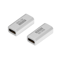 Adaptor DC Aluminium Alloy Fungsi Penuh Tipe-C 80GB Ekstensi Pria Wanita 90 Derajat Siku Sudut Kanan L-USB4.0 untuk Laptop