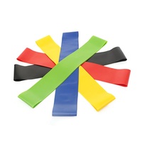 Ensemble de 5 mini-bandes de résistance en TPE robustes avec logo personnalisé pour les jambes et les fessiers, yoga, pilates, entraînement de force, salle de sport à domicile