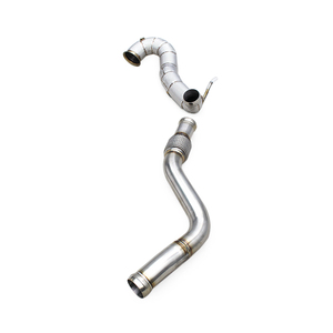 Tuyau de descente droit à montage direct en stock pour Mercedes-Benz A45/CLA45 AMG 2.0T W117 2014-2023 avec bouclier thermique Boska SUS304 Test Pipe - Product Image 1