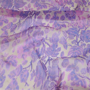 8mm populer <span class=keywords><strong>Lavender</strong></span> ungu bunga dicetak GGT sutra menakjubkan Georgette kain untuk menawan gaun Fashion wanita - Product Image 5