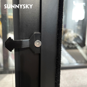 Sunnysky özel yüksek güvenlik Performancealuminum çift cam grafik tasarım paslanmaz çelik yatay anti-hırsızlık daire - Product Image 5