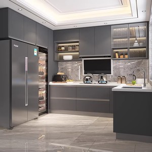 Meubles de cuisine modulaires modernes en <span class=keywords><strong>bois</strong></span> massif et contreplaqué, écologiques et personnalisables - Product Image 3