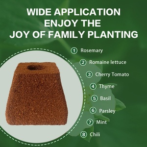 100 Unidades/caja Bloques Cortos de Coco para Cultivo, Macetas de Compresión para Cultivo sin Tierra en Invernadero y Jardinería - Product Image 5