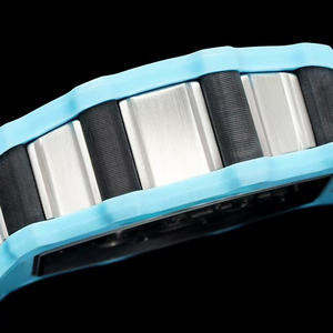 Reloj de Pulsera Automático de Lujo para Hombre, Diseño de Alta Gama, Tourbillon Esqueleto, Caja Azul, Plateada y Negra, Última Tendencia 2026 - Product Image 4