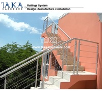Support de tube de rampe d'escalier en acier inoxydable pour main courante et barre de rampe