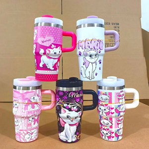 BPA Free Kids Stainless Steel Water Bottle Double Wall Vacuum Insulated Tumbler Cup Cute Cartoon Print Drinkware for Boys Girls - Product Image 3
