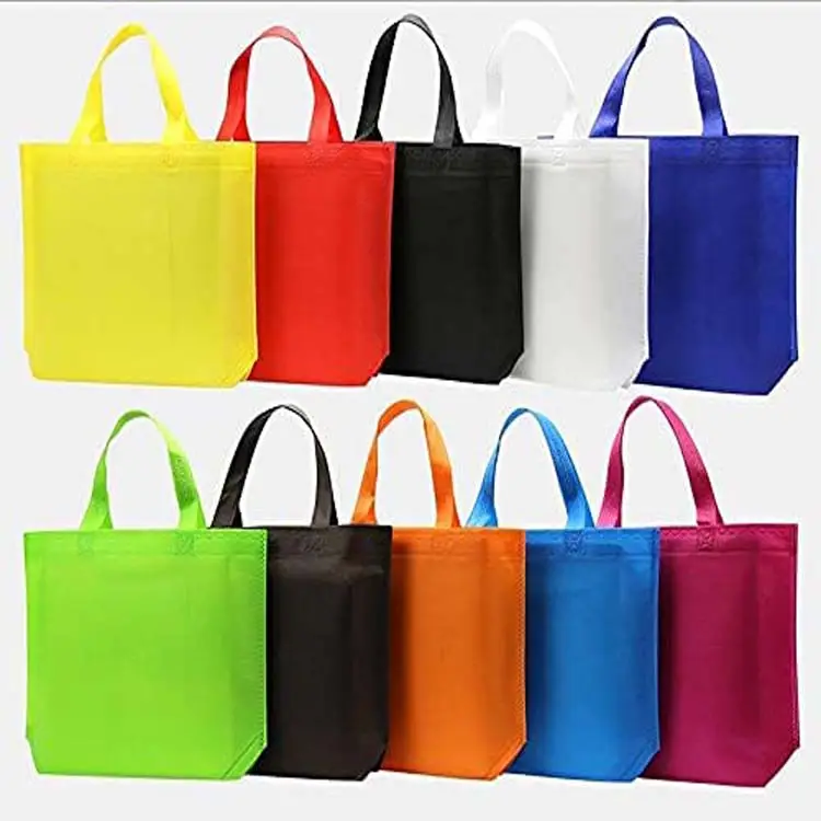 shopping cafe dust drawstring clothing vest d cut non woven fabric bags with CE