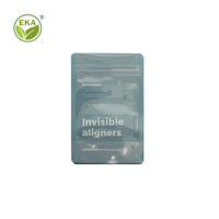 Sacs d'emballage de dentition emballage d'alignement sac à fermeture éclair en plastique refermable laminé avec transparent