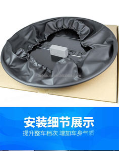 Convient pour Land Rover Defender 2020-2023 Couvre-pneu arrière noir brillant ABS Couvre-roue de secours Kit de carrosserie extérieur Pièce de modification - Product Image 5