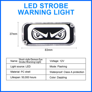 Kaidengzhe xe tải tự động Trailer đèn <span class=keywords><strong>LED</strong></span> bên đèn ngắn phong cách Quỷ mắt nhấp nháy cảnh báo ánh sáng xe nhấp nháy Khẩn Cấp Đèn - Product Image 2