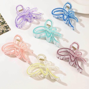 IStapromo Gifts Drip oil gradient refreshing butterfly shark grip <b>clip</b> for girls hearts hair accessories headwear, and grip <b>clip</b> - Product Image 5