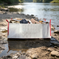 Sac de conteneurisation en polypropylène à bas prix, 4, 6 et 8 yards, pour déchets, sable et déchets de construction