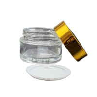 Pots vides en verre Transparent, contenant, bouteille, pour crème cosmétique, Lotion, poudre, Pots de voyage, boîte de crème, 5g 10g 20g 30g 50g, 5 pièces