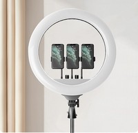 45cm (18 pouces) Dimmable RGB LED Ring Light Supports de téléphone Auto-diffusion YouTube Live Streaming Photographic Studio Lighting