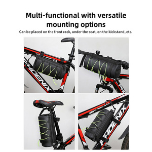 Sac de guidon de vélo Sac avant étanche avec bande réfléchissante - Product Image 5