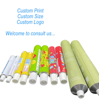 Envase de Tubo Metálico de Aluminio para Crema de Manos, Personalizable con Logotipo WBG