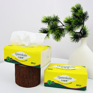 Mouchoirs en papier épais 4 plis écologiques biodégradables 100% pâte de bois vierge en vrac vente en gros - Product Image 6