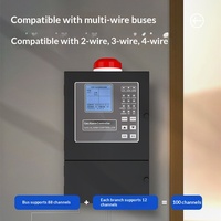 Unité de contrôle d'alarme incendie et de gaz combustibles avec écran LCD DC24V