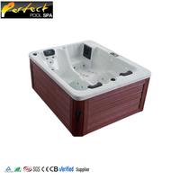 Bain à remous Whirlpool Breeze Balboa pour 3 personnes, spa extérieur en acrylique moderne de luxe, prix d'usine pour hôtel