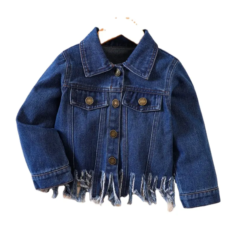 Chaqueta de mezclilla para niños Chaqueta de otoño retro clásica Abrigo para bebés Niñas Niños Abrigo