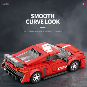 ตัวต่อรถซูเปอร์คาร์รุ่น R8 จำนวน 373 ชิ้น ขนาด 1:36 วัสดุ ABS ชุดของเล่น DIY เสริมพัฒนาการสำหรับเด็กและผู้ใหญ่ - Product Image 4