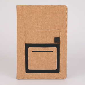 Vendeur chaud cahier A5 personnaliser planificateur couverture rigide collège ligné Journal affaires cahier en cuir PU avec poche - Product Image 4