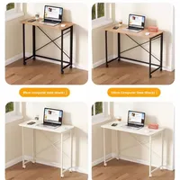 GEDO Vente en gros Mini bureau d'ordinateur rectangulaire portable, pliable et peu encombrant pour le salon