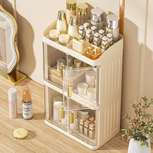 High-end קיבולת גדולה של היהירות אחסון שולחן עבודה עבור טיפוח העור קוסמטיקה משרד פלסטיק מארגן - Product Image 1