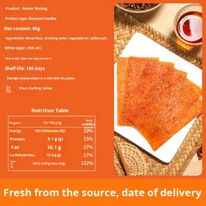 Bâtonnets épicés de haute qualité en vrac, saveur nostalgique, texture semi-molle, sac de 80g pour adultes - Product Image 4