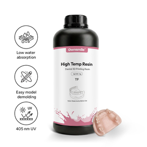 เรซิ่น Ownsmile High Temp Resin TF สำหรับเครื่องพิมพ์ 3 มิติ น้ำหนัก 1 กก. ทนความร้อนได้สูงถึง 160 องศา ° การดูดซึมน้ำต่ำ - Product Image 2
