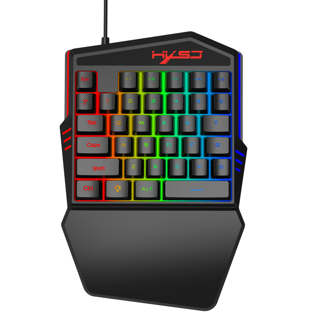 Ancreu V100 35 Keys RGB Backlight Numeric Keypad Single One Hand Keyboard Mini Gaming Keyboard