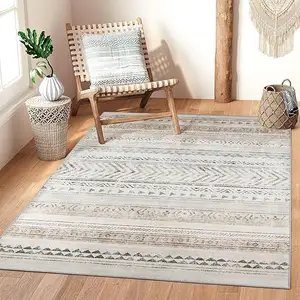 可机洗软定制复古波斯设计3d印花地毯卧室地毯和地毯客厅摩洛哥区ru