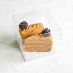 Vier-Zoll-Hand-Torten schachtel <span class=keywords><strong>2</strong></span>/<span class=keywords><strong>3</strong></span>/4/Zoll kleiner Kuchen Popcorn-Käse-Mousse voll transparente Gebäck-Torten schachtel - Product Image 1