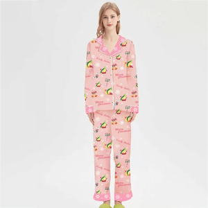 Chemise de nuit 100% coton pour mère et fille, pyjamas de noël pour enfants et femmes, tenues assorties pour la famille - Product Image 2