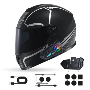 Y10-2X New Design 300m Intercom Range Helmet fone de ouvido sem fio com impermeável e design livre Logo Outdoor Sports Headset