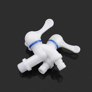 Robinet de machine à laver en plastique, 4 points, anneau bleu, eau froide simple, ouverture rapide, valve PP, installation facile - Product Image 3