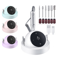 Ponceuse à ongles professionnelle à écran tactile rechargeable USB - 45 000 tr/min avec écran LCD et 6 têtes - Prix usine OEM ODM