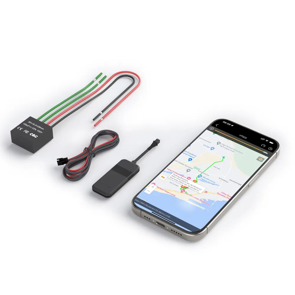 Chip BLE integrado Desactivación remota del motor Anti señal Inteference Antirrobo Smart Mini Ghost Relay GPS Rastreador de coche de lujo