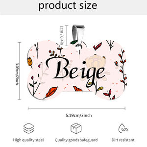 Personal isierte Erkennungs marken UV-Druck Name Adresse Telefon Deutscher Schäferhund Hund ID Tag Benutzer definiert - Product Image 4