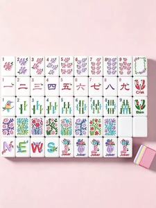 Nuevas Botas Clásicas de <span class=keywords><strong>Casino</strong></span> Resistentes al Desgaste, Color Rosa, Marca Hand Rub, Acrílicas, para Mahjong Americano, Mahjong Inglés Digital - Product Image 5