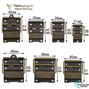 Bisagra pequeña de metal de hierro antiguo de 16x38mm con acabado galvanizado para joyería decorativa, puerta de caja de vino, regalo, herrajes para caja de madera - Product Image 5