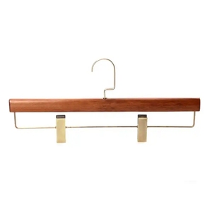 Factory Custom Deluxe / Trousers / <strong>Socks</strong> Short Wood Hangers Metal Pant Hanger - Product Image 3