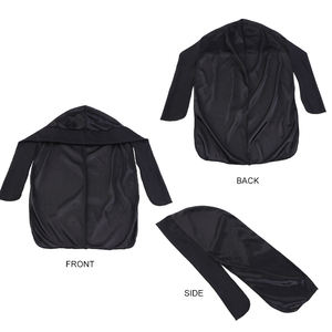 הגעה חדשה ראש כורכת נמתח בנד Duragesic מותאם אישית לוגו מותאם אישית טורבן מוצק מעצב משיי Durags עבור גברים - Product Image 3