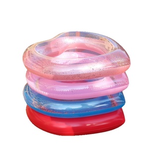 <span class=keywords><strong>Flotador</strong></span> Inflable en Forma de Corazón para Adultos con Lentejuelas Brillantes, Tamaño <span class=keywords><strong>Grande</strong></span>, <span class=keywords><strong>Flotador</strong></span> Inflable Grueso para Piscina, para Deportes Acuáticos de Verano - Product Image 1