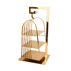 Dessert Server Stand Bird Cage a forma di Cupcake Muffin espositore <span class=keywords><strong>per</strong></span> frutta Snack antipasto <span class=keywords><strong>per</strong></span> banchetti festa di compleanno di nozze - Product Image 1