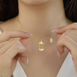 Collar con Colgante de <span class=keywords><strong>Ábaco</strong></span> de Plata S925 con Diseño Único Dylam, Feliz Año Nuevo Chino, con Circonita Cúbica 5A, para Mujeres y Hombres - Product Image 5