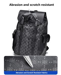 Vintage Casual Computer impermeabile zaino da scuola di lusso Bagpack da uomo College Laptop Designer zaino viaggio d'affari - Product Image 5