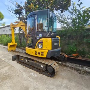 Machine de terrassement Excavatrice utilisée 5.5 tonnes Mini pelle d'occasion Japon Komatsu PC55MR Petite pelle sur chenilles d'occasion à vendre - Product Image 5