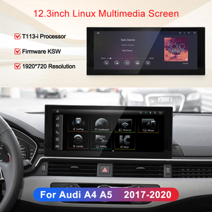 Lecteurs vidéo de voiture STWEI 12,3 pouces, autoradio multimédia pour <span class=keywords><strong>Audi</strong></span> A4 A5 S5 Q5 B9 2017-2023, Bluetooth sans fil, Carplay, écran tactile - Product Image 4