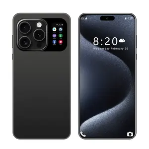 Vendita calda originale nuovo telefono i15 + pro max telefono Clone versione dual sim card 10-core 5g smart Phone e Logo e pacchetto originale